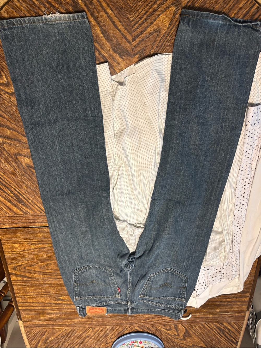 Men's medium 32w bundle Levi’s True luck Alfini Haggar Express 2 jeans&3 shirts - Picture 10 of 16